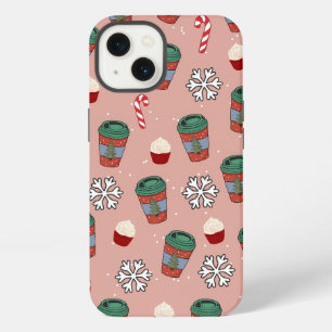 Aesthetic Christmas Mistletoe Coffee iPhone 13 Case