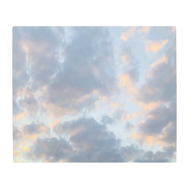 Aesthetic Clouds Metal Wall Art (Front)
