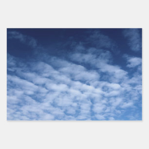 Aesthetic Clouds Wrapping Paper Flat Sheet Set