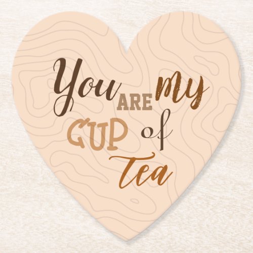 Aesthetic Coaster You are my cup of tea Paper Coaster