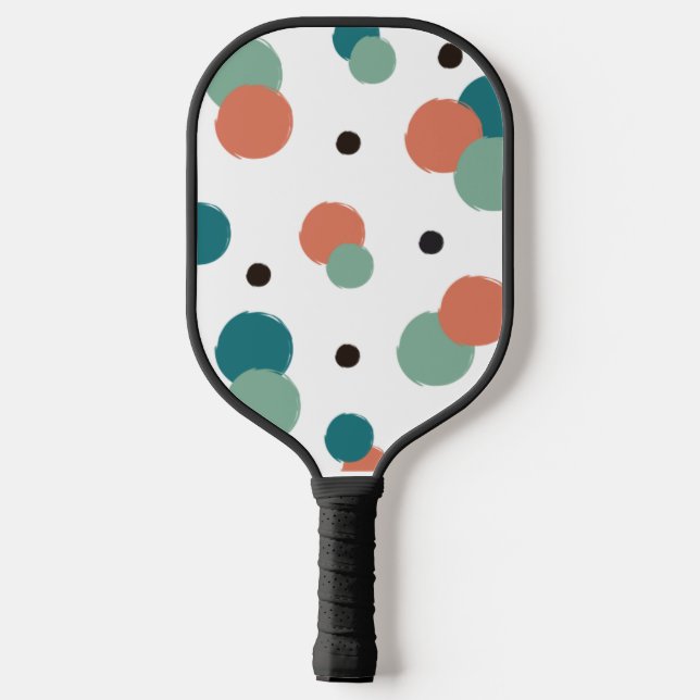 Aesthetic Colorful Dots Pickleball Paddle (Back)