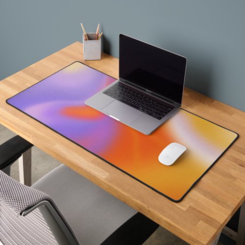 Aesthetic Colorful Positive Aura Gradient Desk Mat