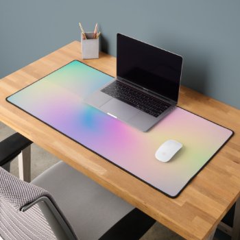 Aesthetic Colorful Positive Aura Gradient Desk Mat by InovArtS at Zazzle