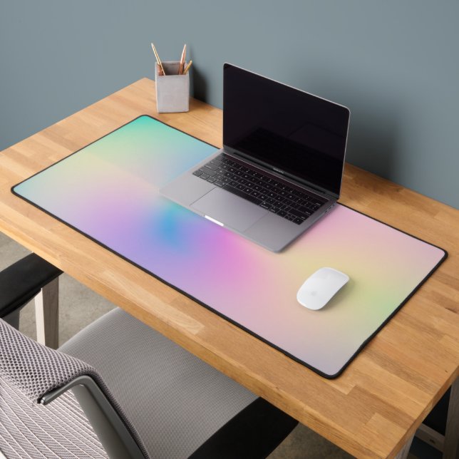 Aesthetic Colorful Positive Aura Gradient Desk Mat (Office 2)