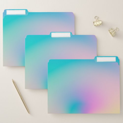 Aesthetic Colorful Positive Aura Gradient File Folder