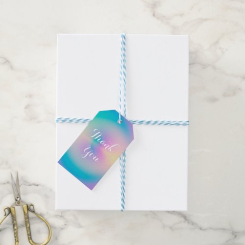 Aesthetic Colorful Positive Aura Gradient Gift Tags