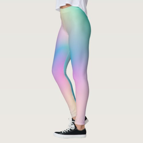 Aesthetic Colorful Positive Aura Gradient Leggings