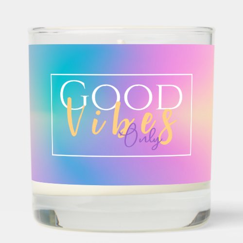 Aesthetic Colorful Positive Aura Gradient Scented Candle