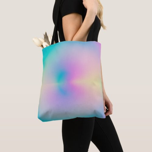 Aesthetic Colorful Positive Aura Gradient Tote Bag