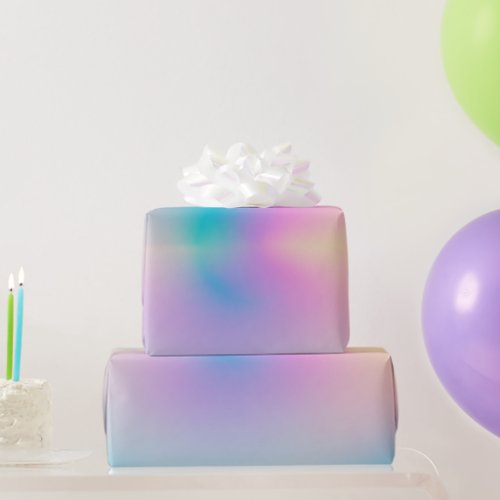 Aesthetic Colorful Positive Aura Gradient Wrapping Paper