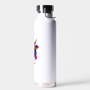 Aesthetic Cow Graphic Cute Cow Women Girls _1 Water Bottle
