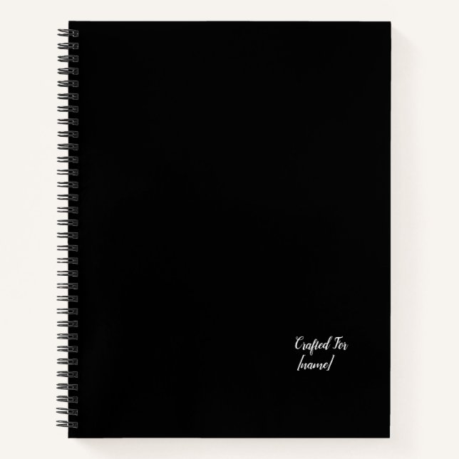 Aesthetic Custom Named Spiral Notebooks (Front)