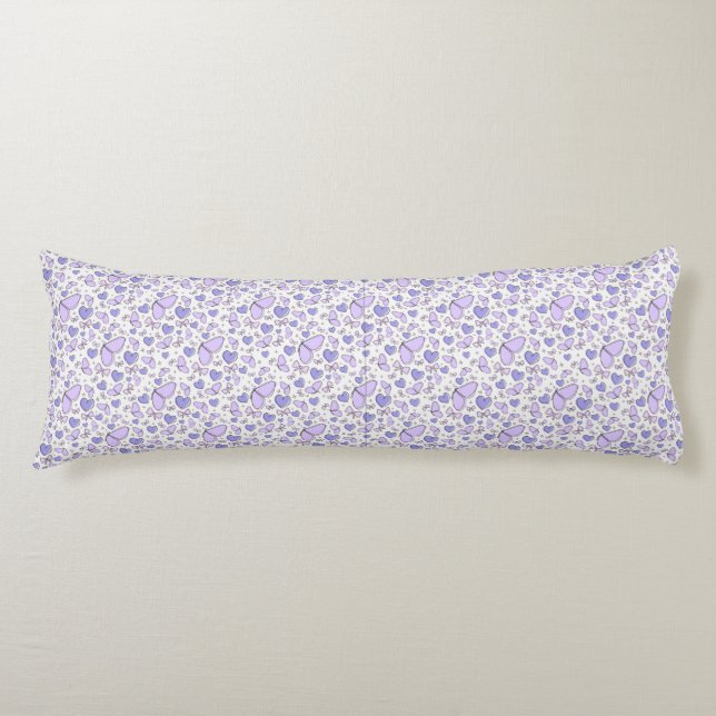 "Aesthetic Cute Purple" Body Pillow (Front)