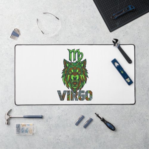 Aesthetic Cyberpunk Techwear Virgo Zodiac Desk Mat