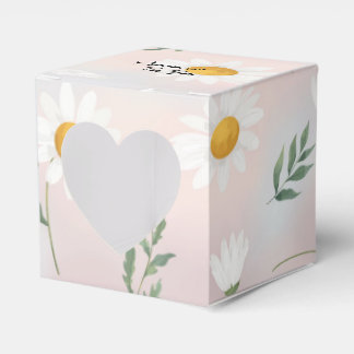 Aesthetic Daisy Flowers Pattern Favor Box