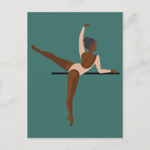 Aesthetic Dancing Ballerina Postcard