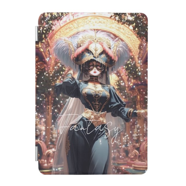 Aesthetic / Dark Fantasy Girl   iPad Mini Cover (Front)