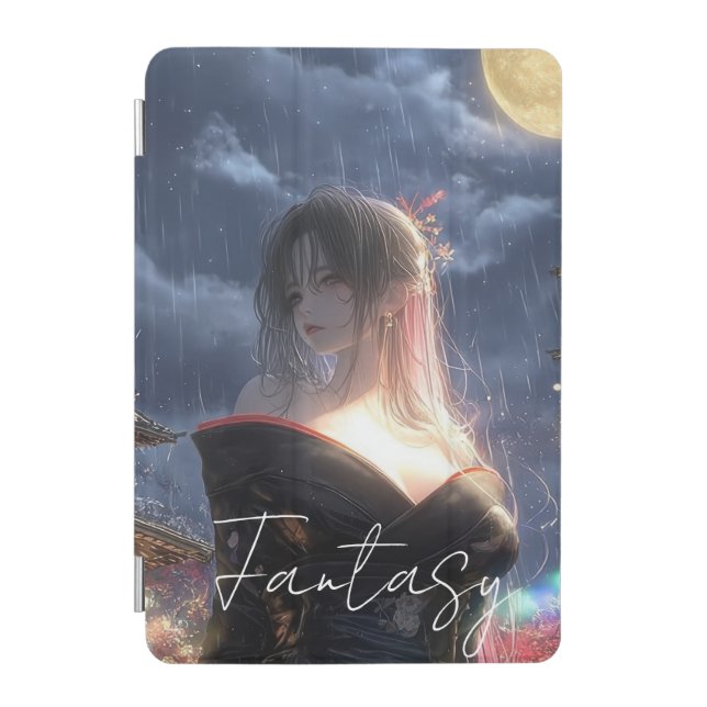 Aesthetic / Dark Fantasy Girl iPad Mini Cover (Front)