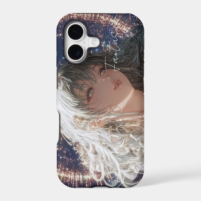 Aesthetic / Dark Fantasy Girl iPhone Case (Back)