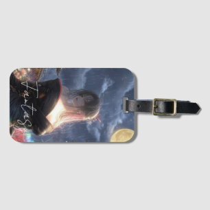Aesthetic / Dark Fantasy Girl Luggage Tag