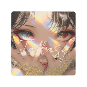 Aesthetic / Dark Fantasy Girl Metal Print