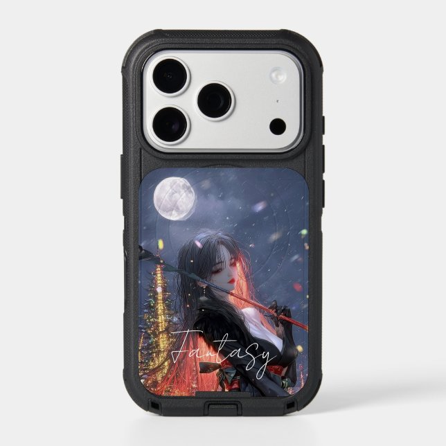 Aesthetic / Dark Fantasy Girl Otterbox iPhone Case (Back)