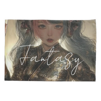 Aesthetic / Dark Fantasy Girl Pillow Case