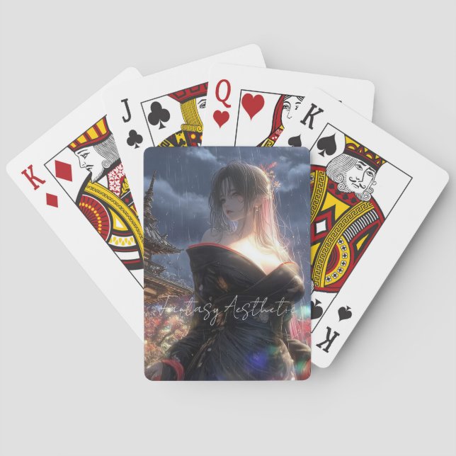 Aesthetic / Dark Fantasy Girl Poker Cards (Back)