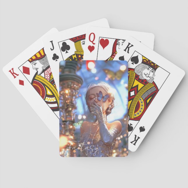 Aesthetic / Dark Fantasy Girl Poker Cards (Back)