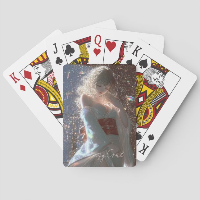 Aesthetic / Dark Fantasy Girl Poker Cards (Back)