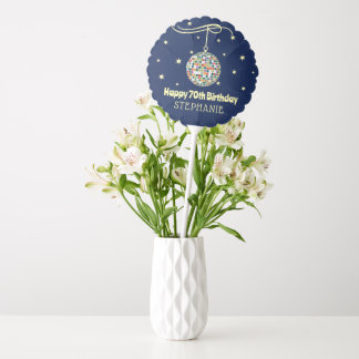 Aesthetic Disco Ball 70th Birthday Disco Music Balloon