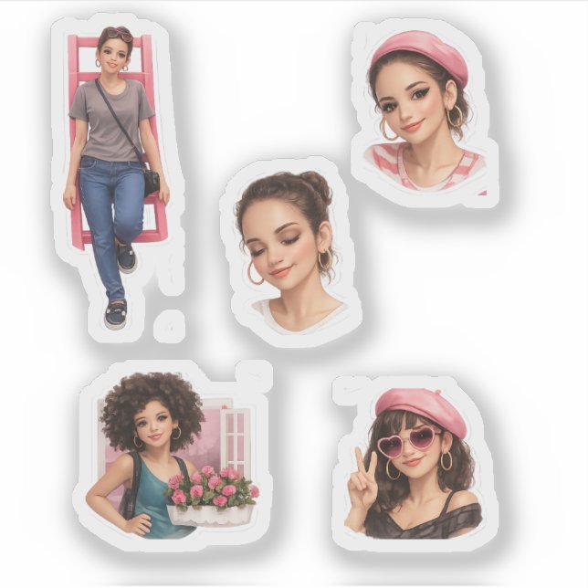 Aesthetic Doll Luxury Soft- Fashion Pack Sticker  (Front)