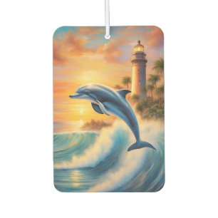 Aesthetic Dolphin Wave Lighthouse Dolphin Lover Air Freshener
