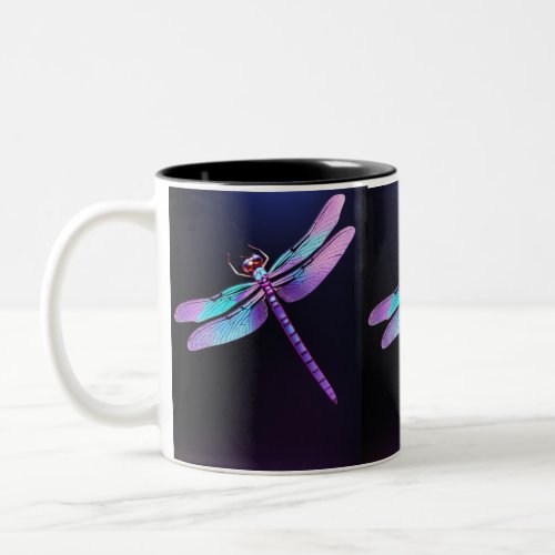 Aesthetic dragonfly tea mug