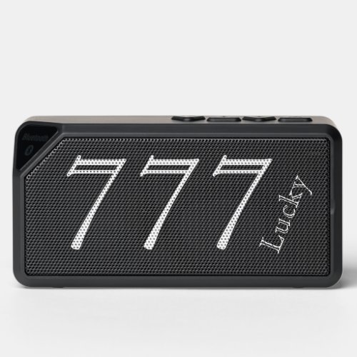 Aesthetic Electronic Music Angel Numbers 777 Lucky Bluetooth Speaker