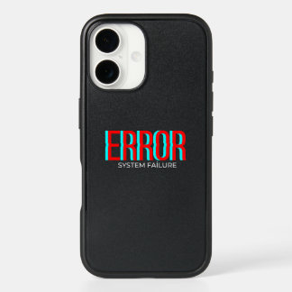 Aesthetic ERROR Glitch iPhone 16 Case