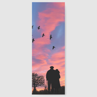 Aesthetic Eternal Love Sunset Silhouette Bookmark