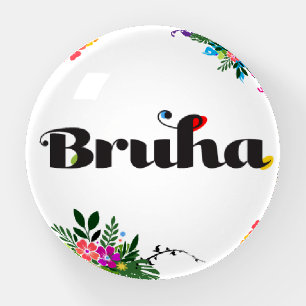 Aesthetic Filipino Bruha (Tagalog Slang) Round Paperweight