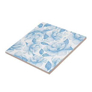 Aesthetic floral  ceramic tile