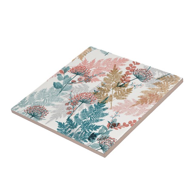 Aesthetic floral  ceramic tile (Creator Uploaded)