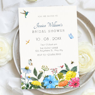 Aesthetic floral Garden bridal shower Invitation