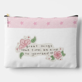 Aesthetic Floral Inspiration Zipper Pouch Makeup B
