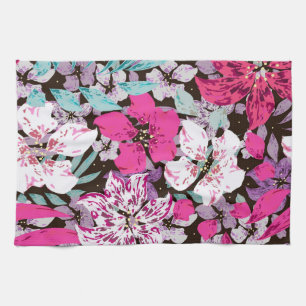 Aesthetic floral  kitchen towel