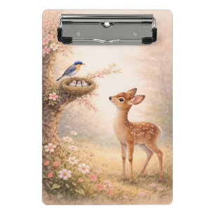 Aesthetic Floral Nature Clipboard   Soft Pastel 
