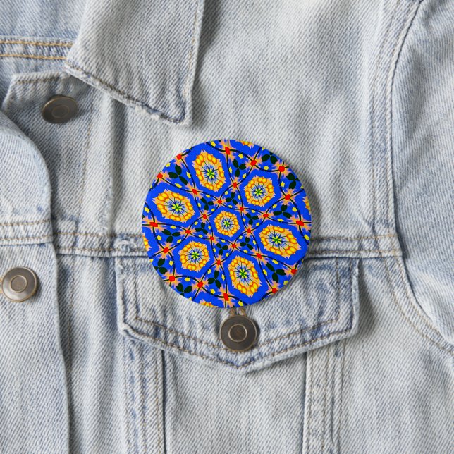 Aesthetic Floral Pattern Button (In Situ)