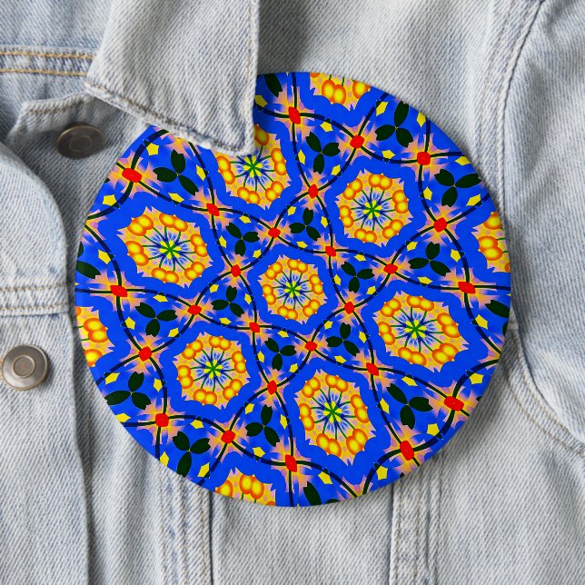 Aesthetic Floral Pattern Button (In Situ)