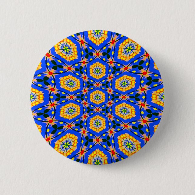 Aesthetic Floral Pattern Button (Front)