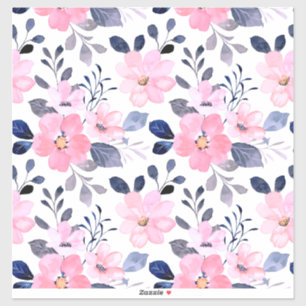 Aesthetic Floral Sticker Minimal Design
