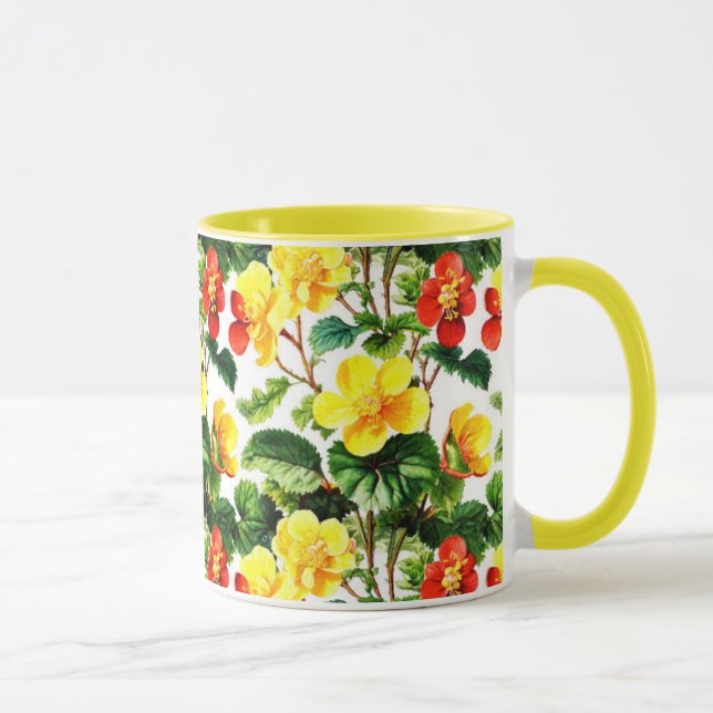 Aesthetic Flower design  Mug (Right)