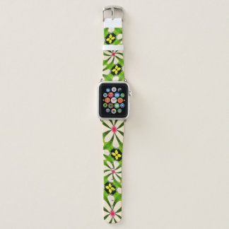 Aesthetic Flowers Pattern Apple Watch Band